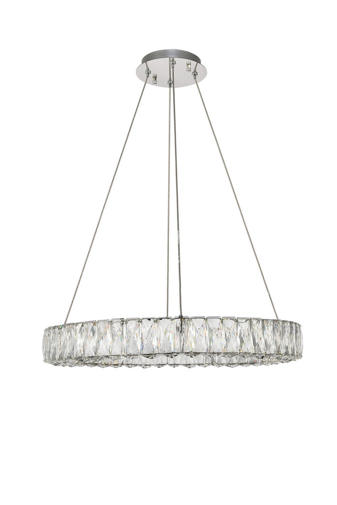 ZC121-3503D23C - Regency Lighting: Monroe Integrated LED chip light Chrome Chandelier Clear Royal Cut Crystal