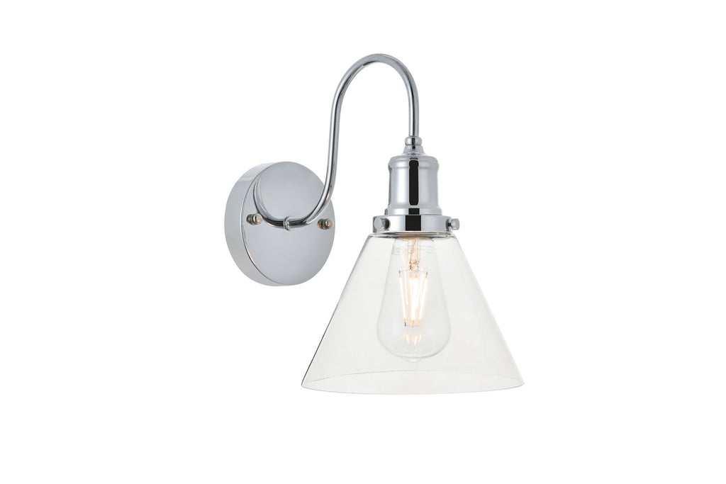 ZC121-LD4017W7C - Living District: Histoire 1 light chrome Wall Sconce