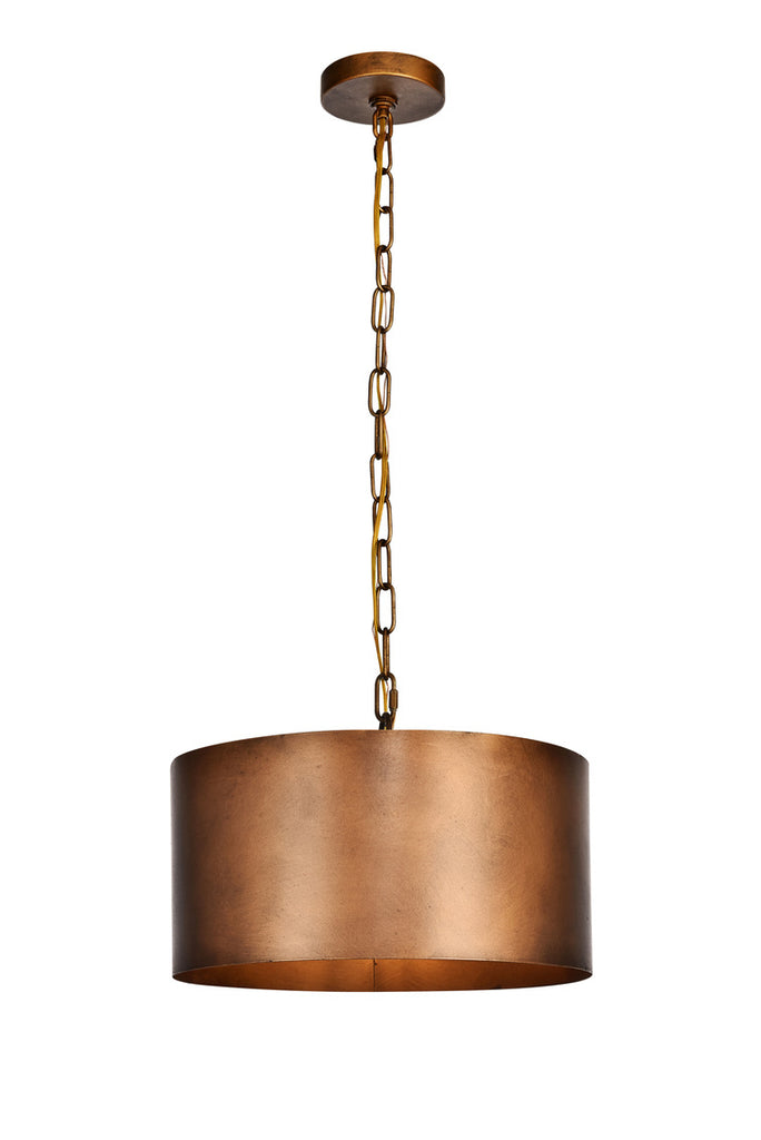 ZC121-LD6015D15BR - Living District: Miro Collection Pendant D15 H9.25 Lt:1 Manual Brass Finish