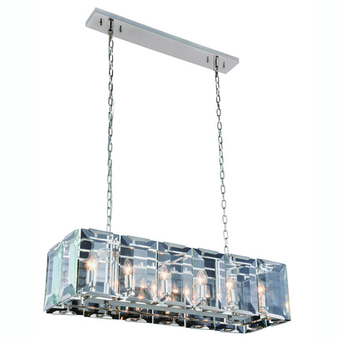 ZC121-1212D40PN - Urban Classic: Monaco 12 light Polished Nickel Chandelier Clear Glass Crystal