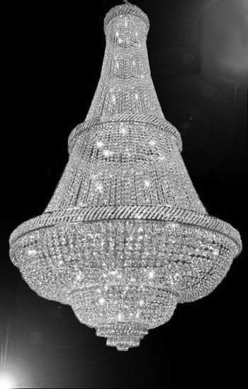 French Empire Crystal Chandelier Lighting H90" x W50" - Perfect for an Entryway or Foyer - A500-C9/CS/448/48