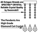 Swarovski Crystal Trimmed Chandelier French Empire Crystal Chandelier Lighting H50" W40" - A93-Cs/870/18 Sw